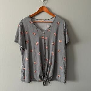 Womens Size 2x Cocos Clozet Short Sleeve Shirt